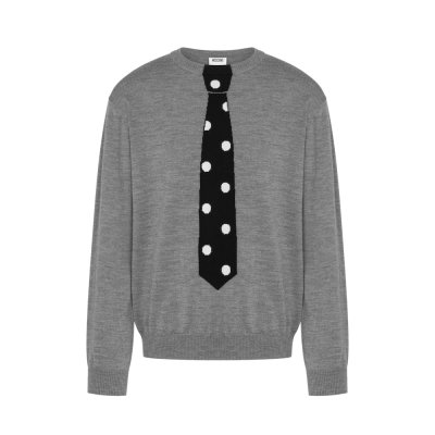 THE EXTRA-FINE MERINO WOOL PULLOVER WITH INTARSIA